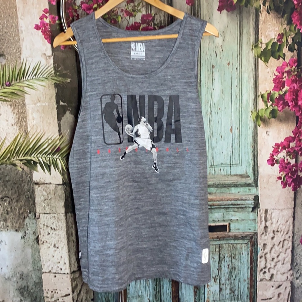 NBA basketball tank top 
Size L 
Color gray NWT